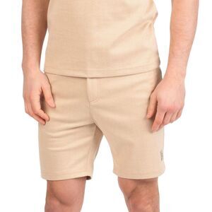 Luke 1977 Mens Cahors Tailored Sweat Shorts / Beige